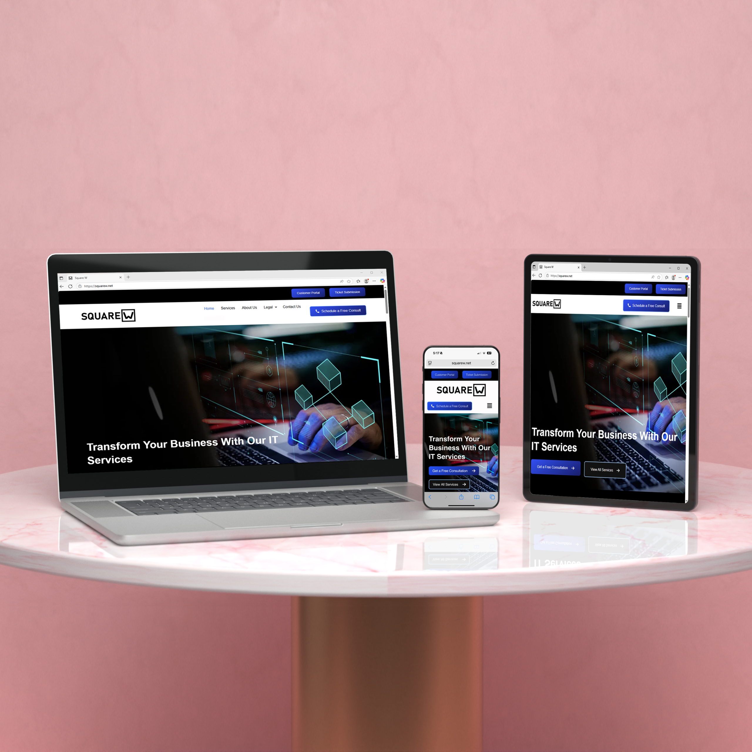 Square W - Custom Website Development